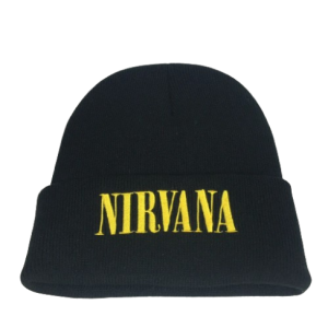 Vintage Style Nirvana Stitched Beanie